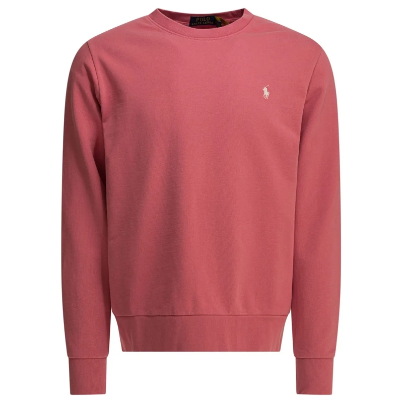 Polo Ralph Lauren  Relaxed Fit Cotton Sweatshirt With Ribbed Details Burgundy
