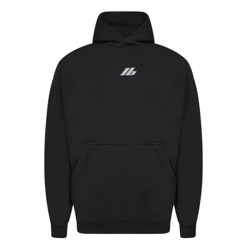 Balenciaga Hooded Sweatshirt With Kangaroo Pocket. Black 