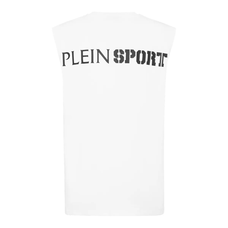 Plein Sport Top Tank-Top Scratch weiss(Image 2)