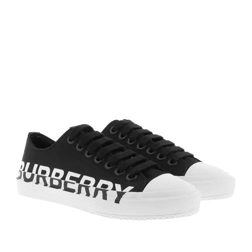 Burberry Logo Print Sneakers Cotton Black/Optic White låg sneaker