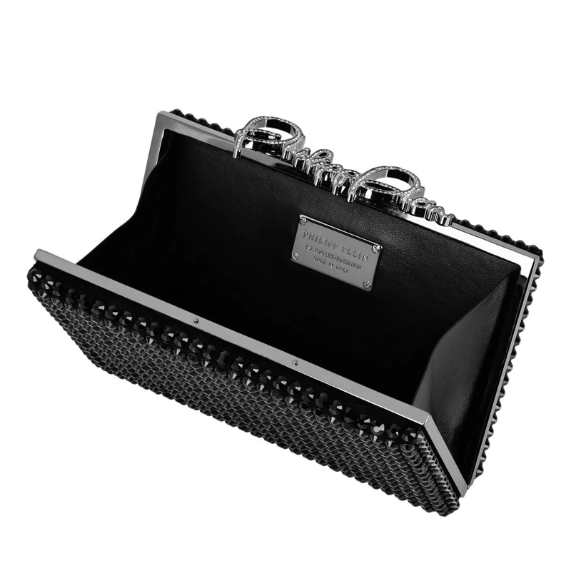 Philipp Plein Clutch Clutch Mit Schmucksteinen schwarz(Image 5)
