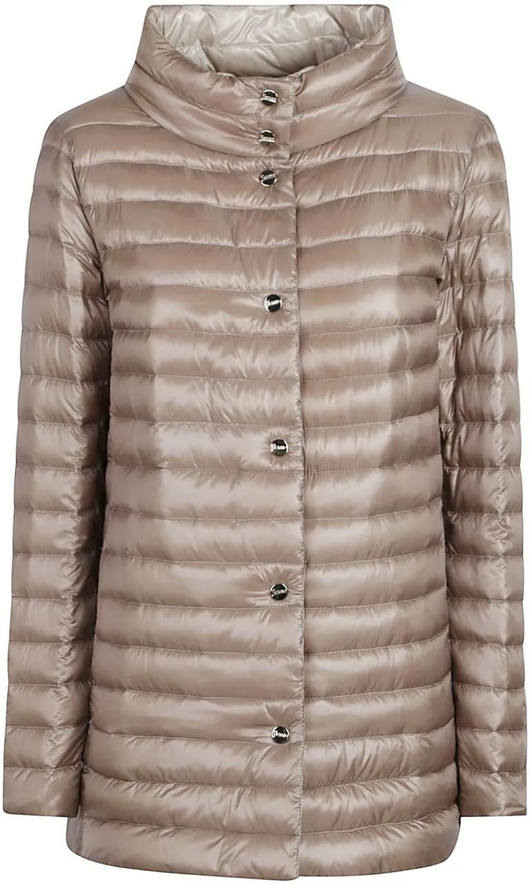 Thumbnail - Herno - Long Down Jacket Nude & Neutrals - Größe 42 -