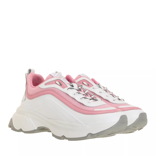 MSGM Sneakers Pink/White Low-Top Sneaker