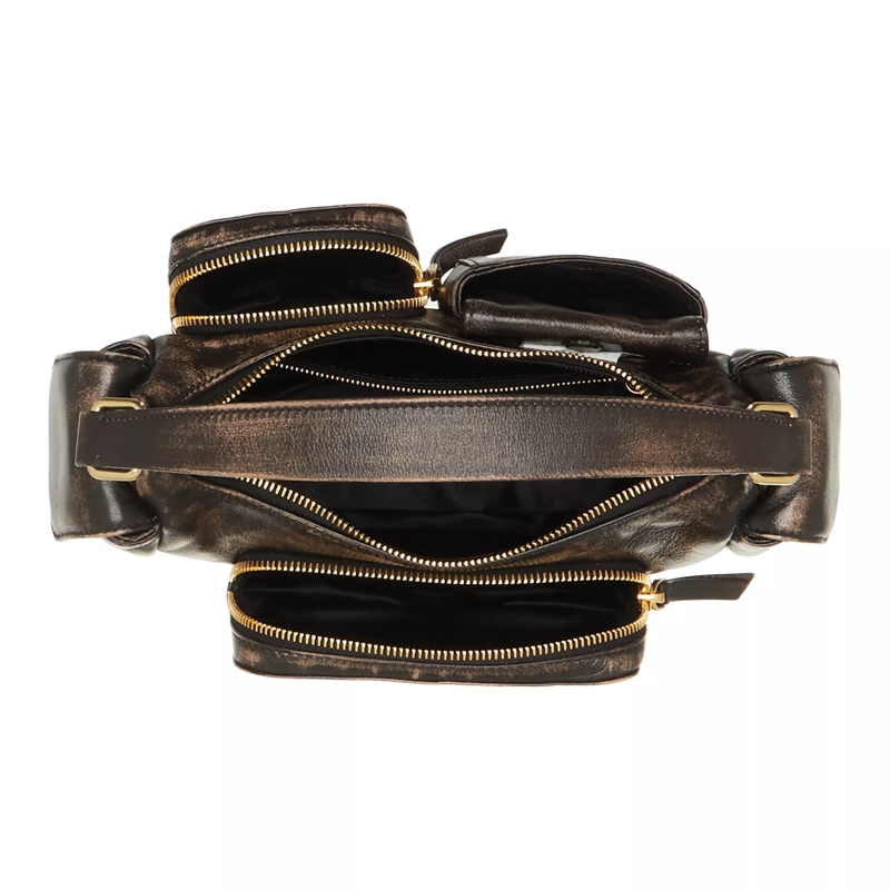 Miu Miu Hobo Bag Nappa Vintage Old Pocket Sabbia Caffee(Image 5)