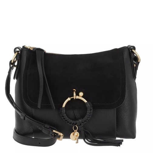 See By Chloé Joan Shoulder Bag Suede Black Borsetta a tracolla