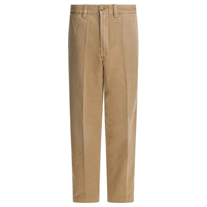 Polo Ralph Lauren  Mid-Rise Brown Straight Leg Trousers Neutrals