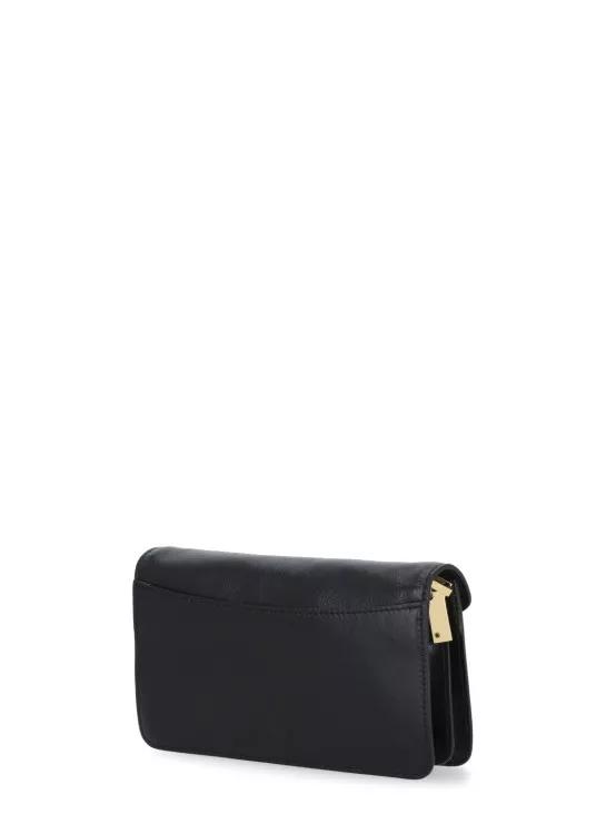 Marni Shoppers Trunk Soft Shoulder Bag in zwart