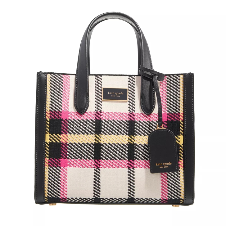 Kate spade black store and white plaid purse