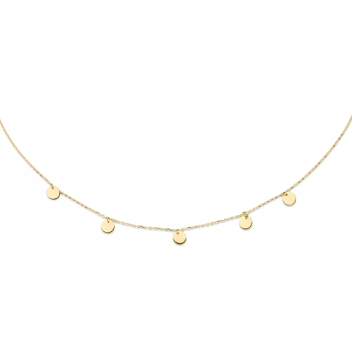 Jackie Gold Jackie Discs Necklace Gold Collana corta
