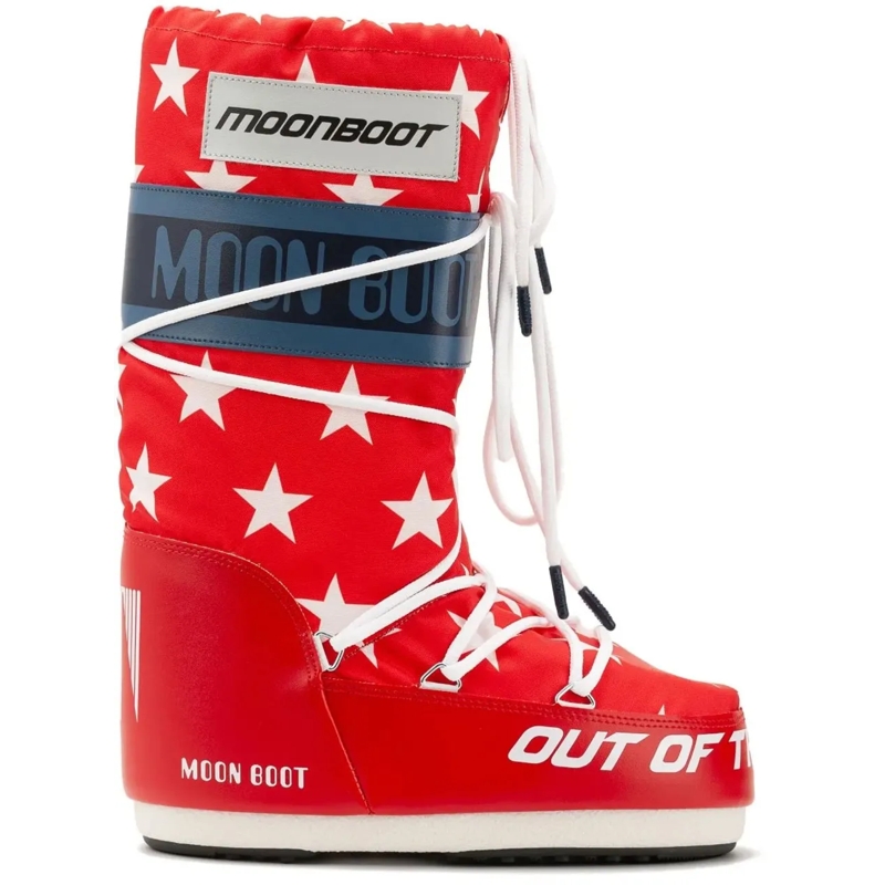 Moonboot Sneaker basse Icon Retrobiker Snow Boots rot
