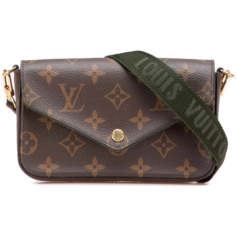 Louis Vuitton Schultertasche Monogram Felicie Strap And Go braun