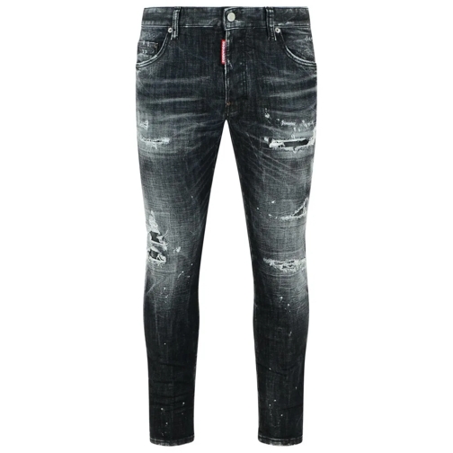 Dsquared2 Jeans 'Skater Bleached' Black Cotton Jeans Black