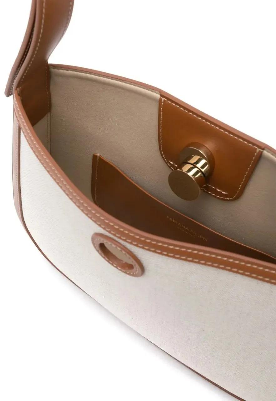 Fabiana Filippi Hobo bags Structured Canvas Shoulder Bag in meerkleurig