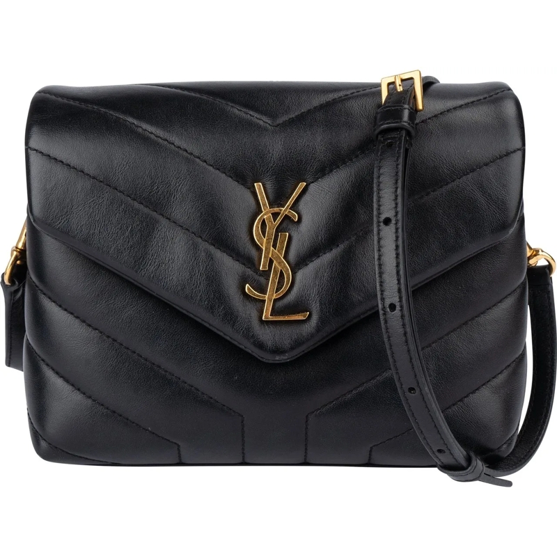 Saint Laurent Tote Saint Laurent Quilted Leather Lou Lou Crossbody Ba schwarz