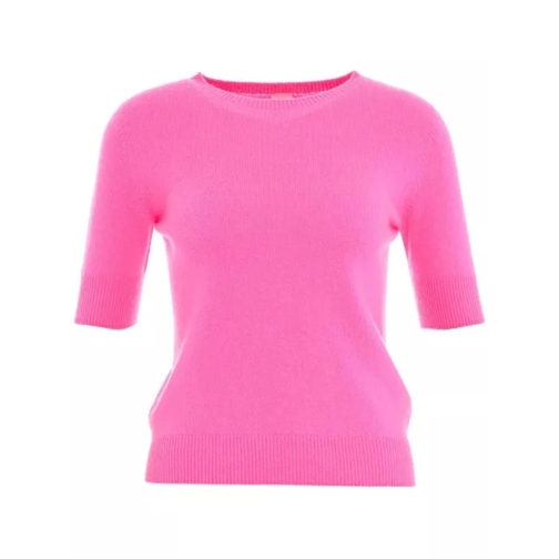 Mvm Pink Cashmere Knit Top Pink 