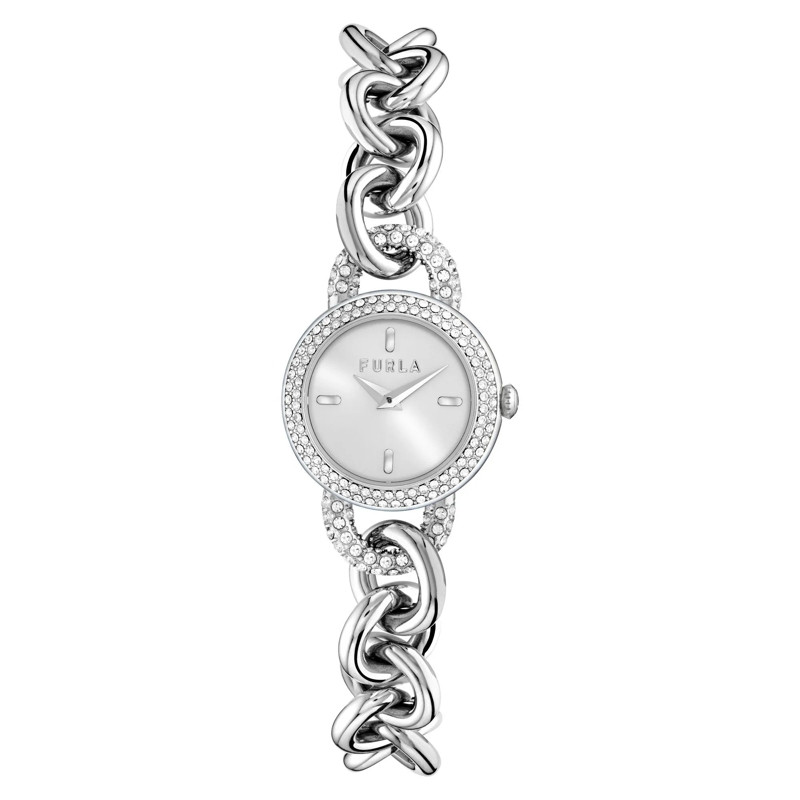 Furla Quarzuhr Quarz-Analoguhr Furla Meridiana silber