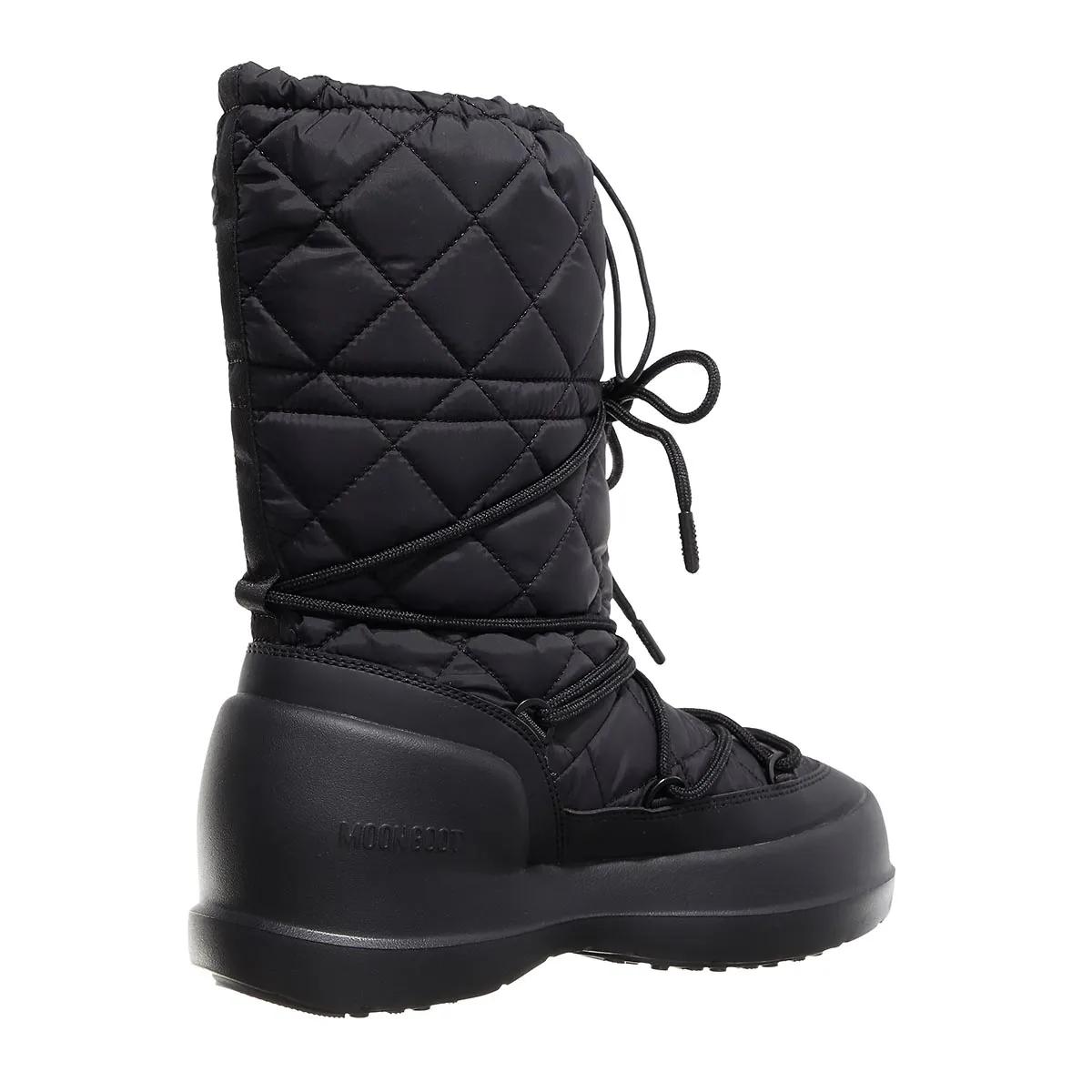 Thumbnail - Moonboot Winterboots - Mb Mezzaluna Quilted High Boot Wp - Gr. 41 (EU) - in Schwarz - für Damen
