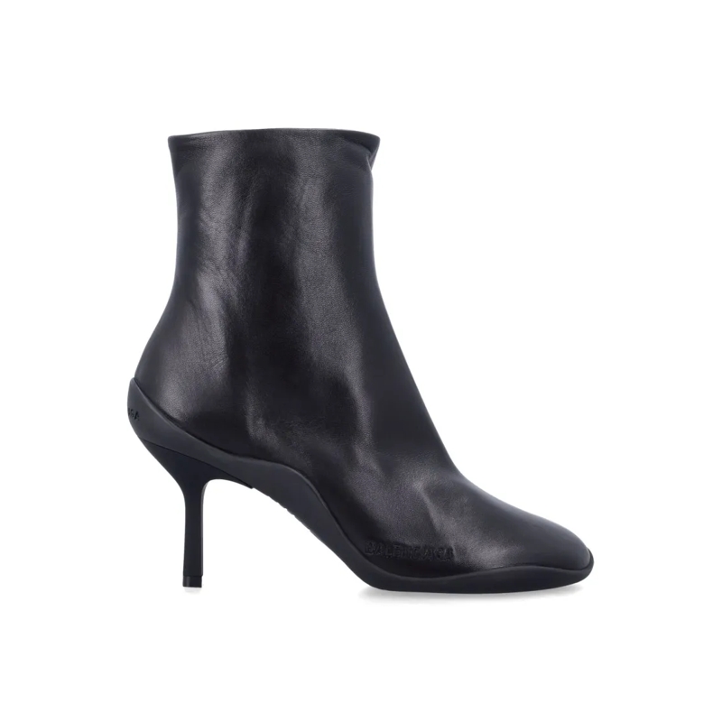 Balenciaga Laarzen Shibuya Bootie In Shiny Sheepskin Black