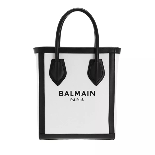 Balmain B-Army 26 Tote Bag Canvas White/Black Fourre-tout