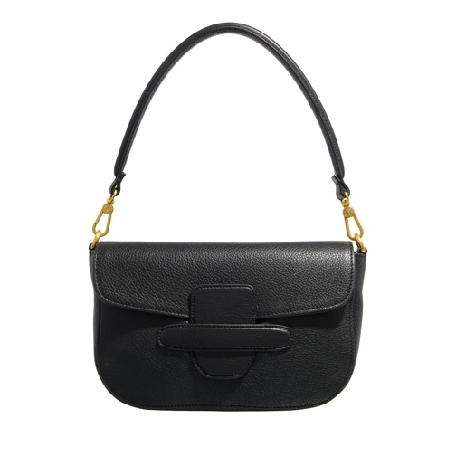 Abro Cartable Schultertasche Camilla/ Black/Gold  Black/Gold