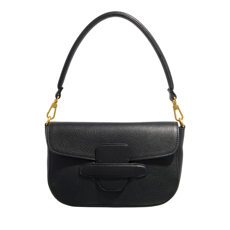 Abro Satchel Schultertasche Camilla/ Black/Gold  Black/Gold