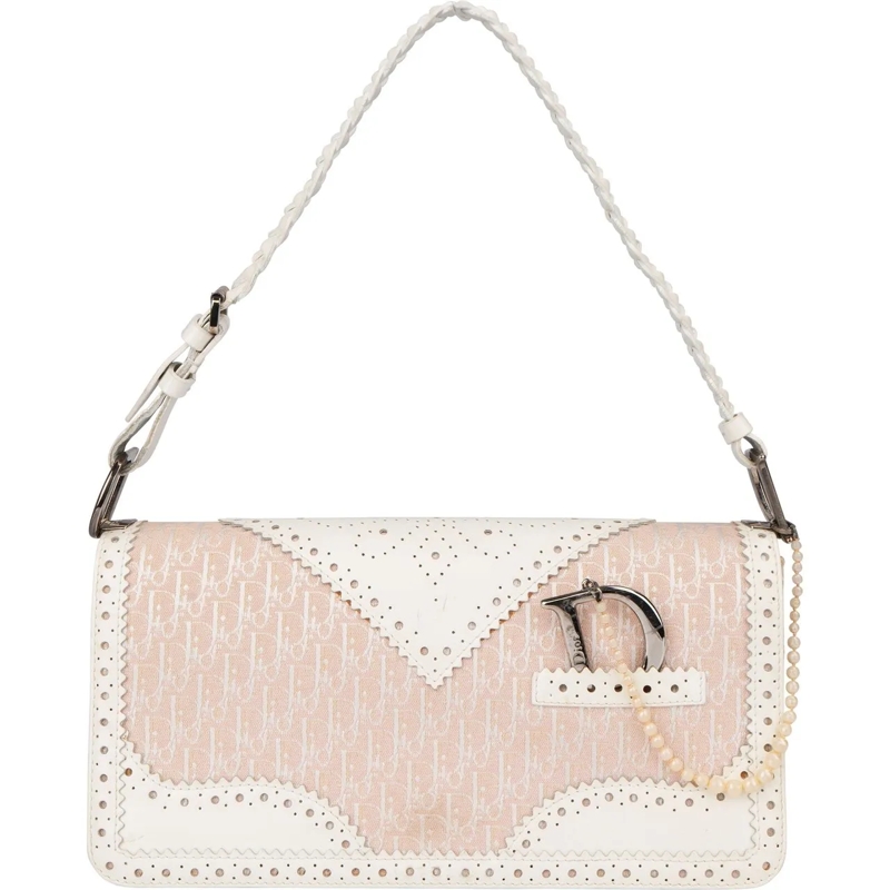 Christian Dior Schultertasche Christian Dior Mini Trotter Monogram Special D Pen rose