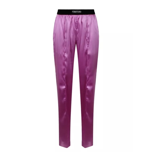 Tom Ford Stretch Silk Satin Pj Pants Pink 