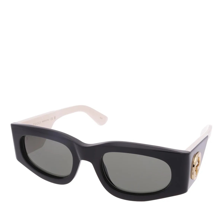 Gucci GG1664S-001 Black-Ivory-Grey | Sunglasses