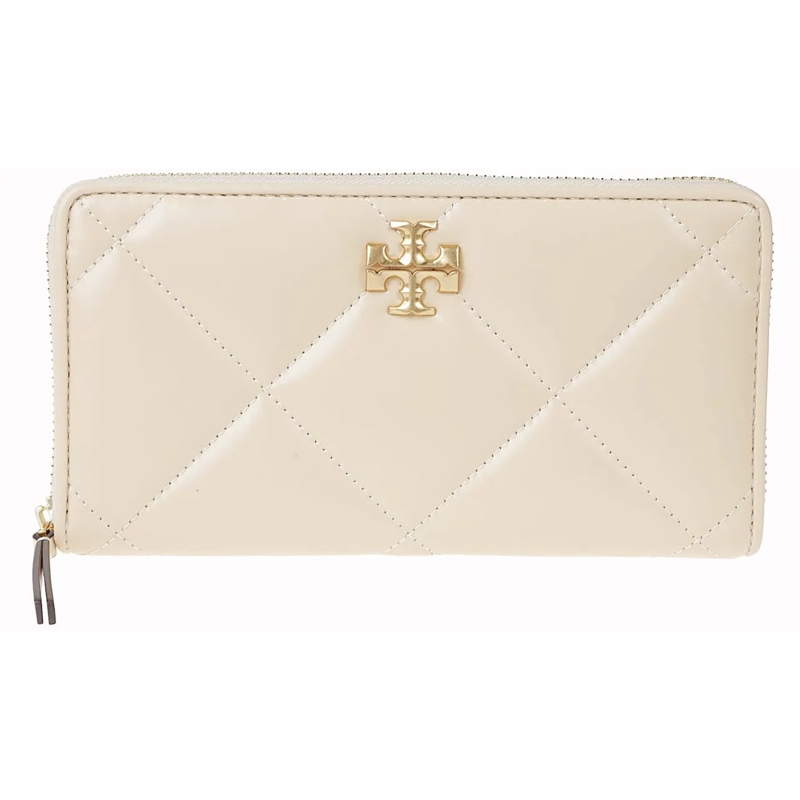 Tory Burch Geldbörse Kira Diamond Continental Wallet Nude & Neutrals beige