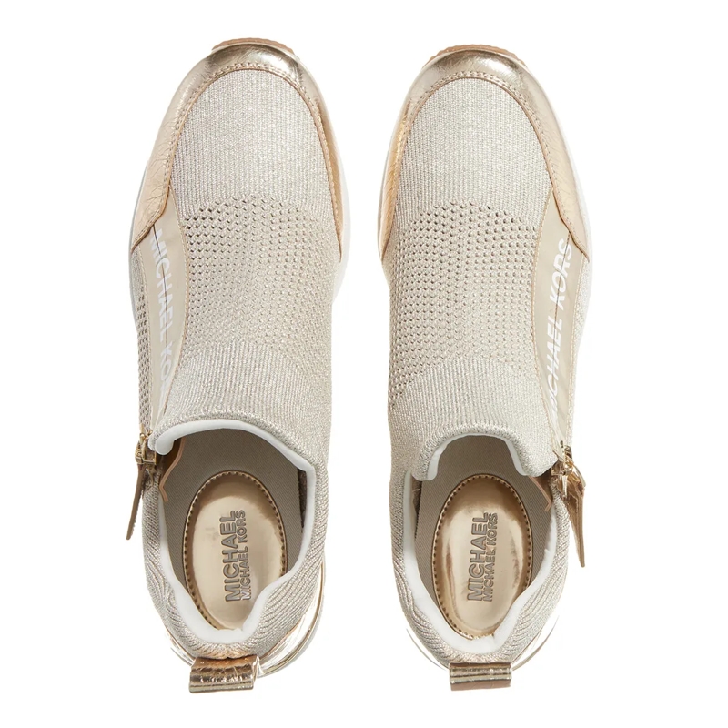 MICHAEL Michael Kors Low-Top-Sneaker Willis Wedge Trainer Pale Gold(Image 6)