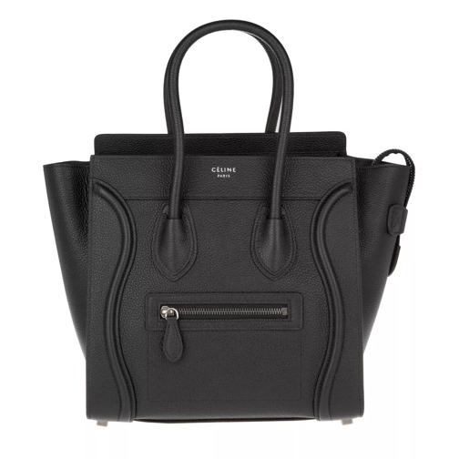 Celine Micro Luggage Handbag Black Draagtas