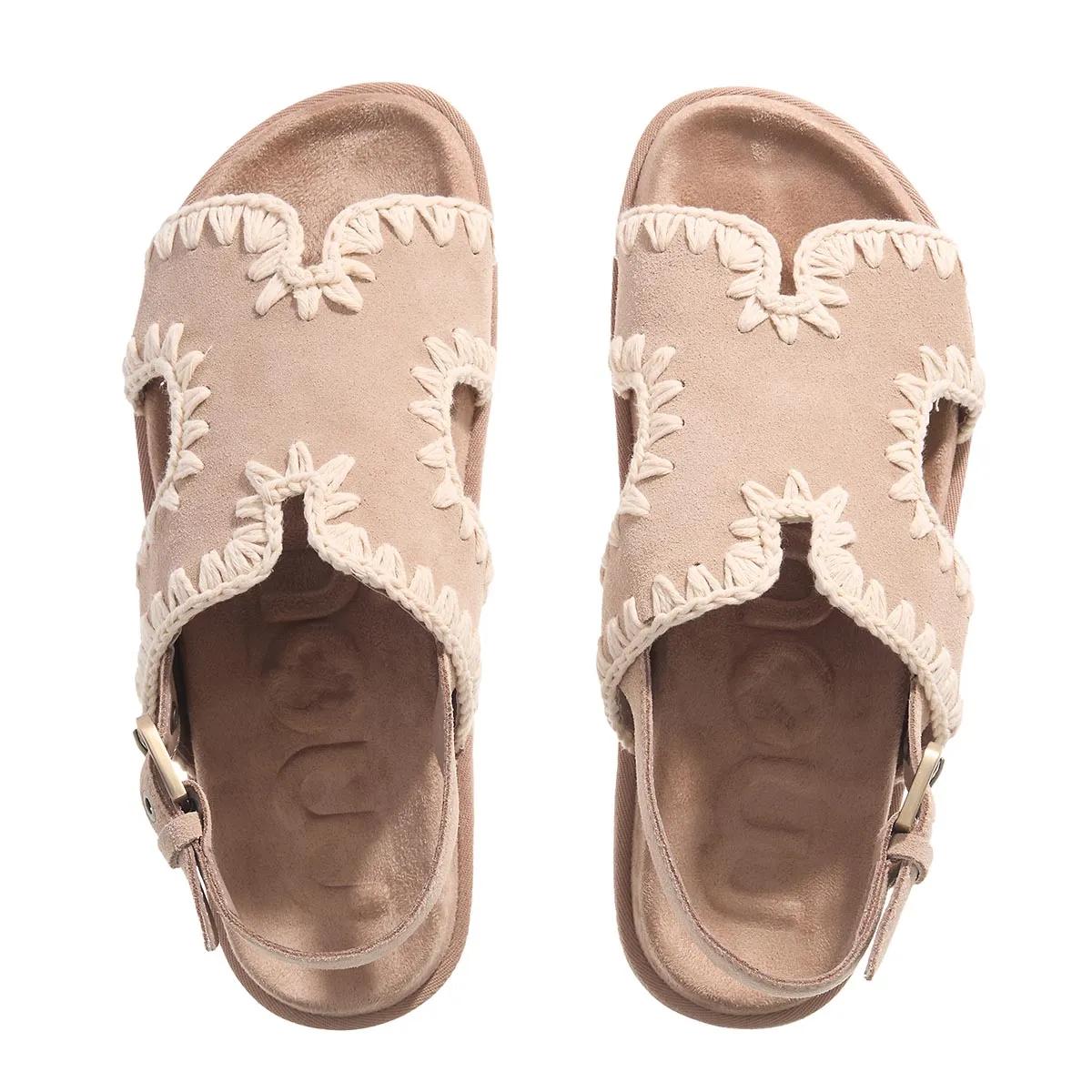 Thumbnail - Mou Sandalen - Low Bio Sandal With Back Strap - Gr. 38 (EU) - in Beige - für Damen