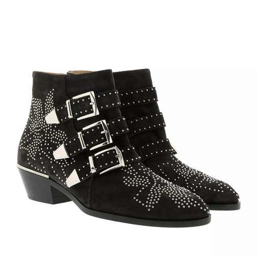 Chloé Susanna Boots Suede Night Black Ankle Boot