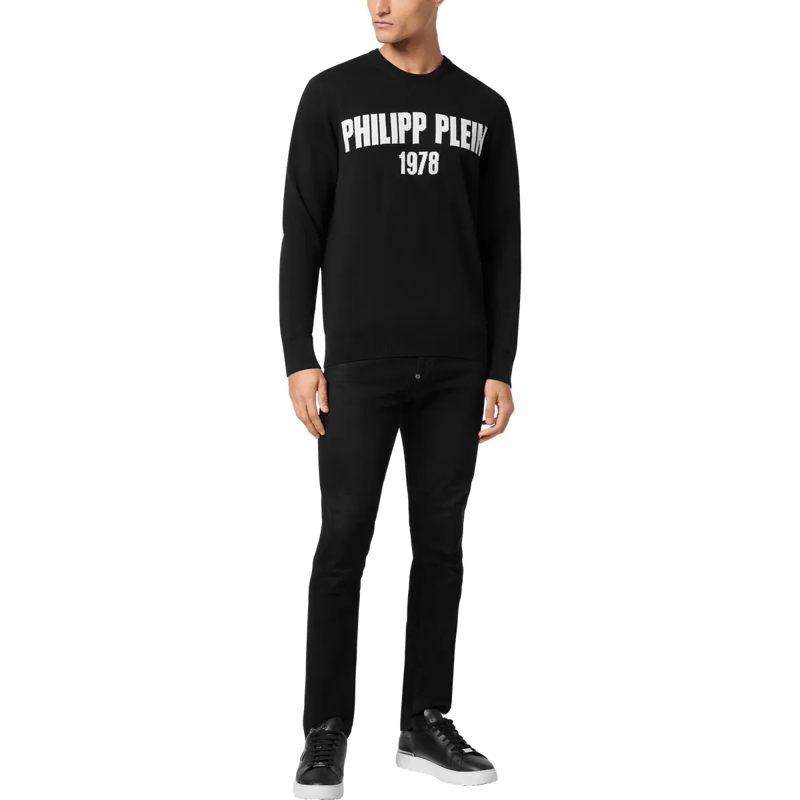 Philipp Plein  Rundhalspullover schwarz(Image 5)