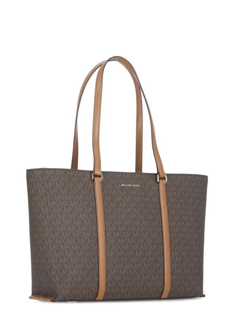 Michael Kors Shoppers & Totes Brown Temple Shopping Bag in bruin