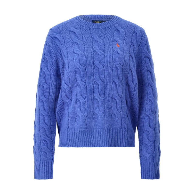 Polo Ralph Lauren Pullover Pullover aus Zopfstrick Blau
