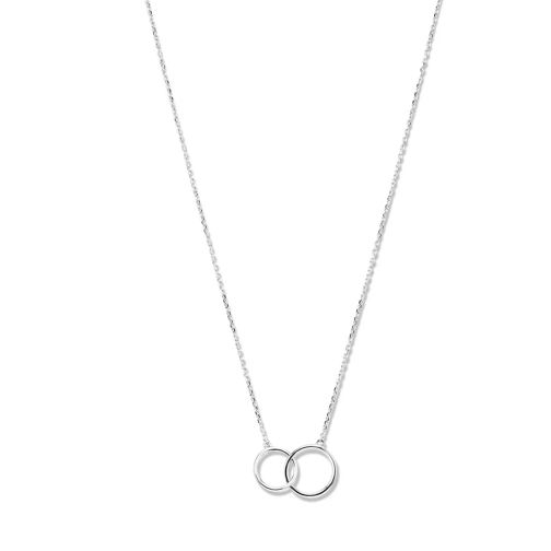 Isabel Bernard Saint Germain Loulou 14 Karat Necklace With Circle White Gold Medium Halsketting