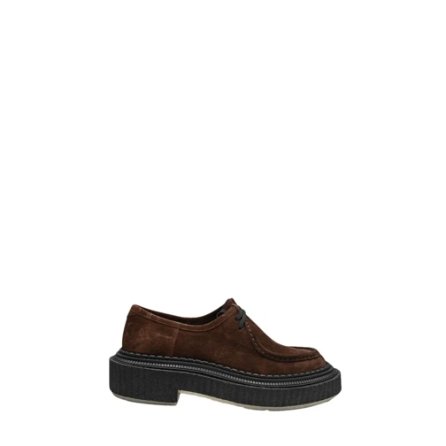 ADIEU PARIS Schnürschuhe Suede Lace - Up Shoes Brown