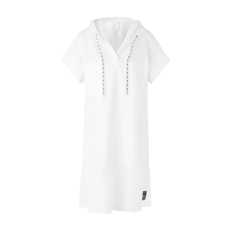 Marc Cain Minikleid Minikleid aus Baumwollmix weiß