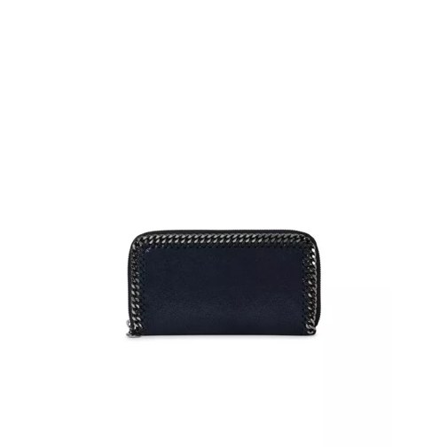 Stella McCartney Portemonnaie mit Zip-Around-Reißverschluss Blue Recycled Polyester Wallet Blue