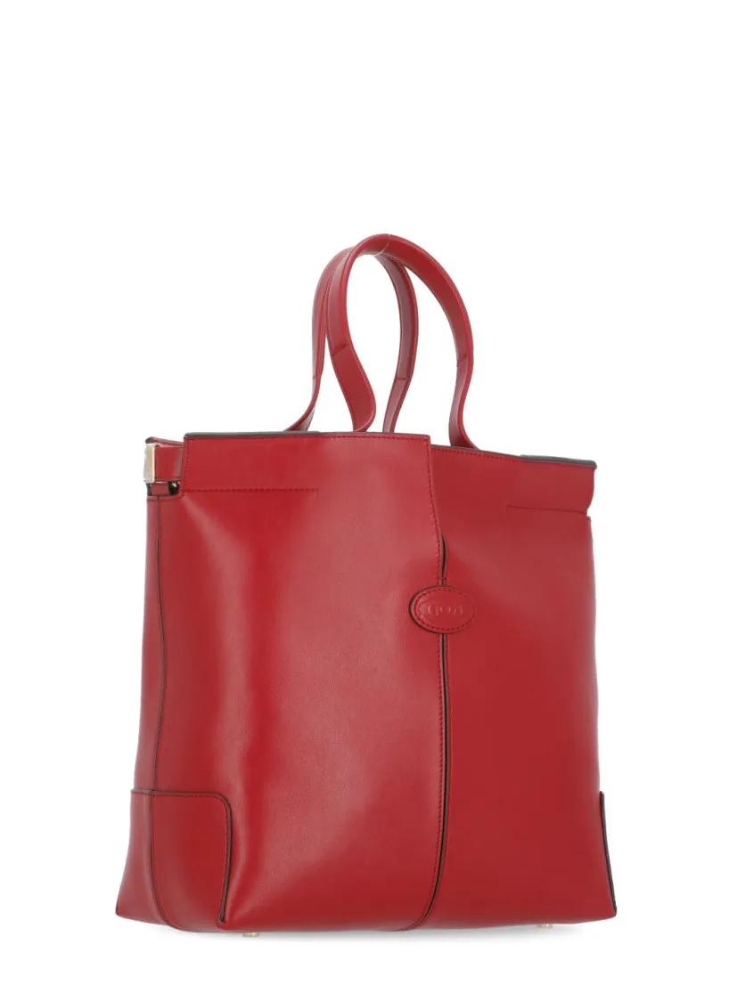 TOD'S Totes & shoppers Red Leather Bag in rood