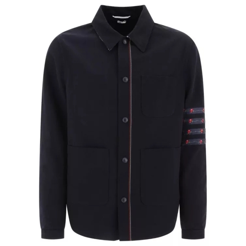 Thom Browne Utility Patch Pocket Jacket Blue 