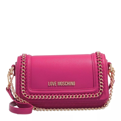 Love Moschino Chain Link Fuxia Crossbody Bag