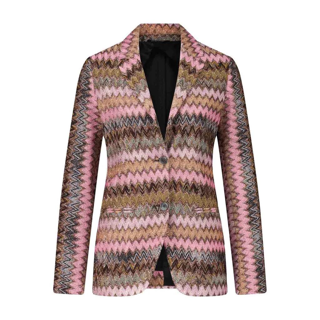 Missoni - Blazer in Glitzeroptik - Größe 42 - bunt