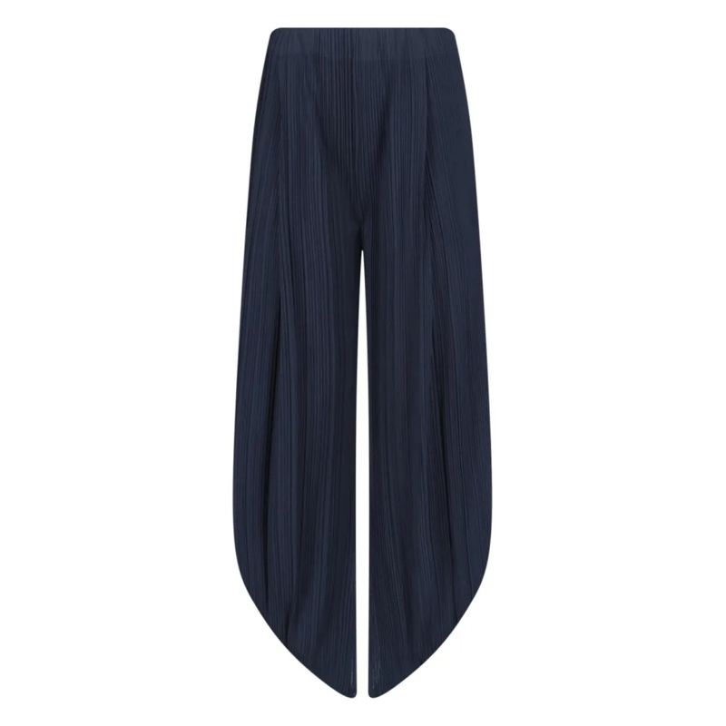 Giorgio Armani  Tailored High-Waist Trousers With Straight Leg Des Blue