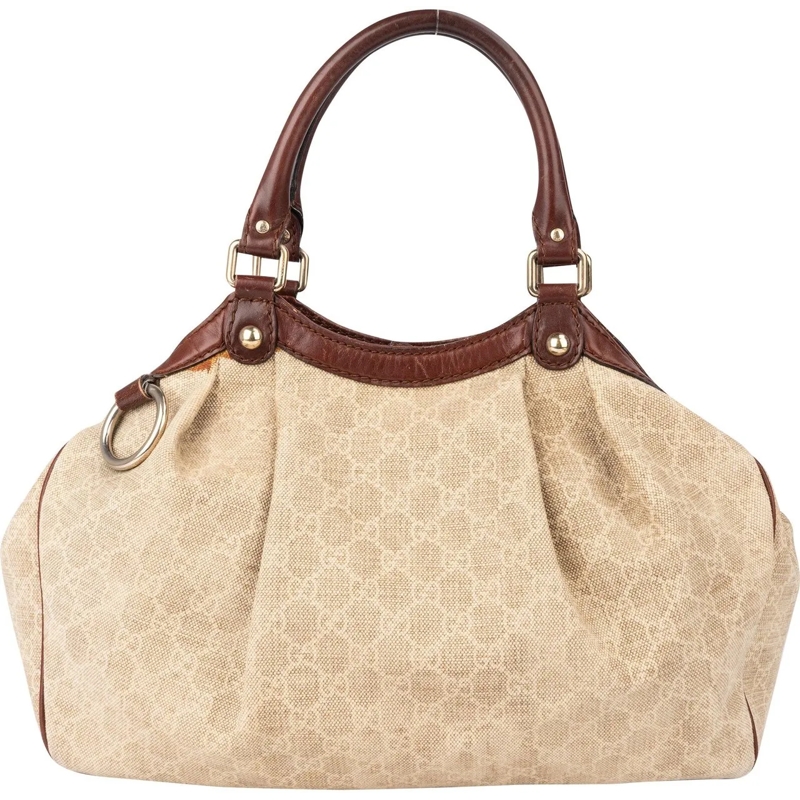 Gucci Tote GG Monogram Sukey Handbag beige