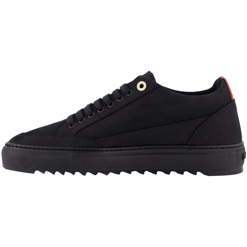 Mason Garments Low-Top-Sneaker Heren Tia Nabuk Sneaker Zwart schwarz(Image 7)