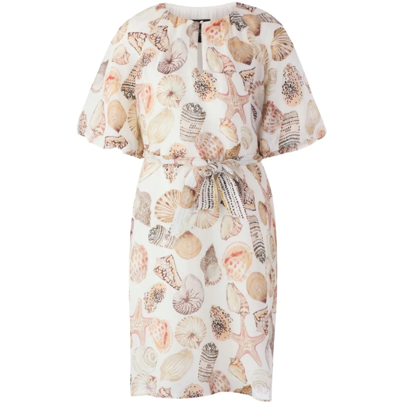 Marc Cain Midikleid Marccain   Wit Ac 21.48 W51 weiß