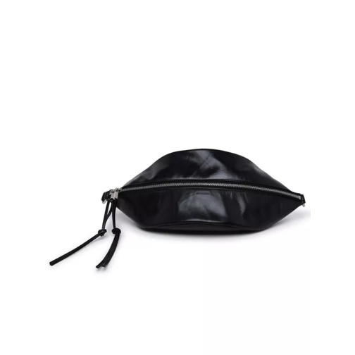 Jil Sander Black Leather Belt Bag Black Cross body-väskor