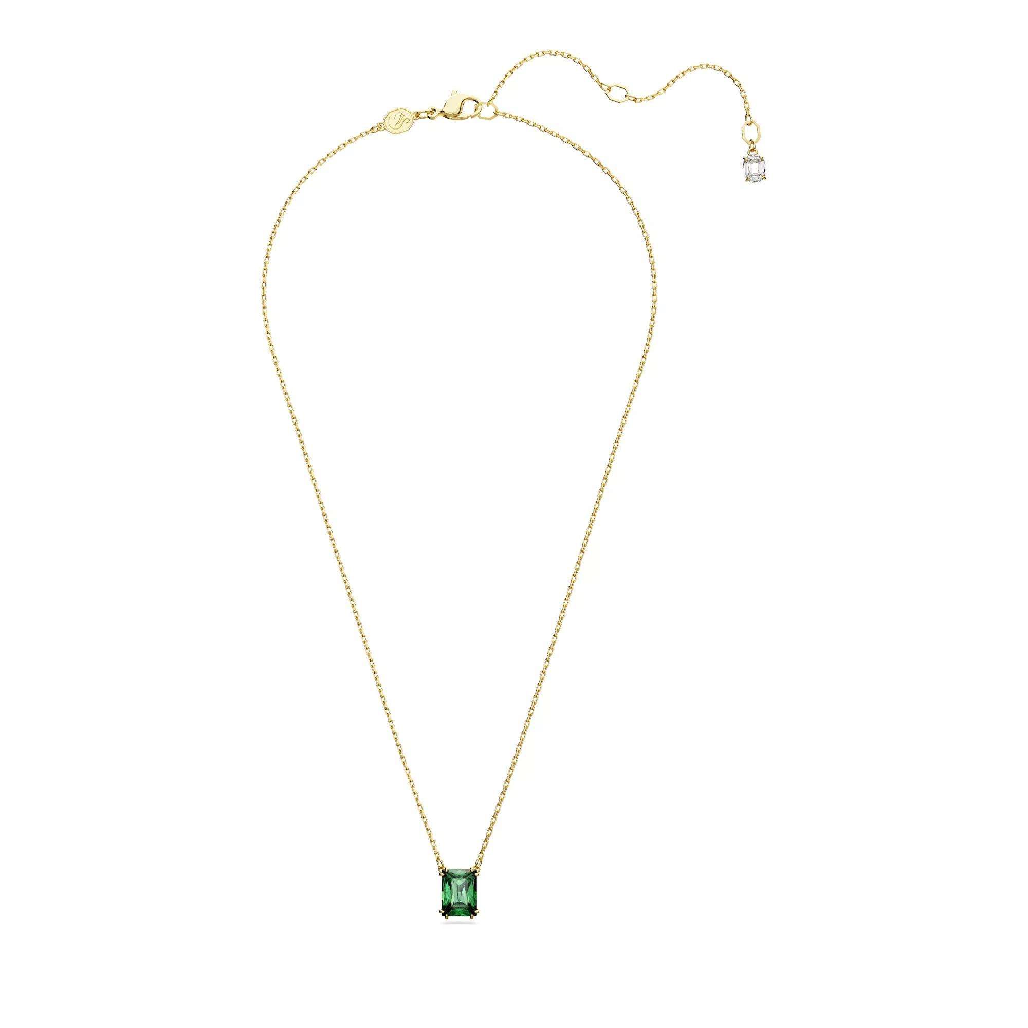 Thumbnail - Swarovski Charms - Matrix pendant, Rectangular cut, Gold-tone plated - Gr. unisize - in Grün - für Damen